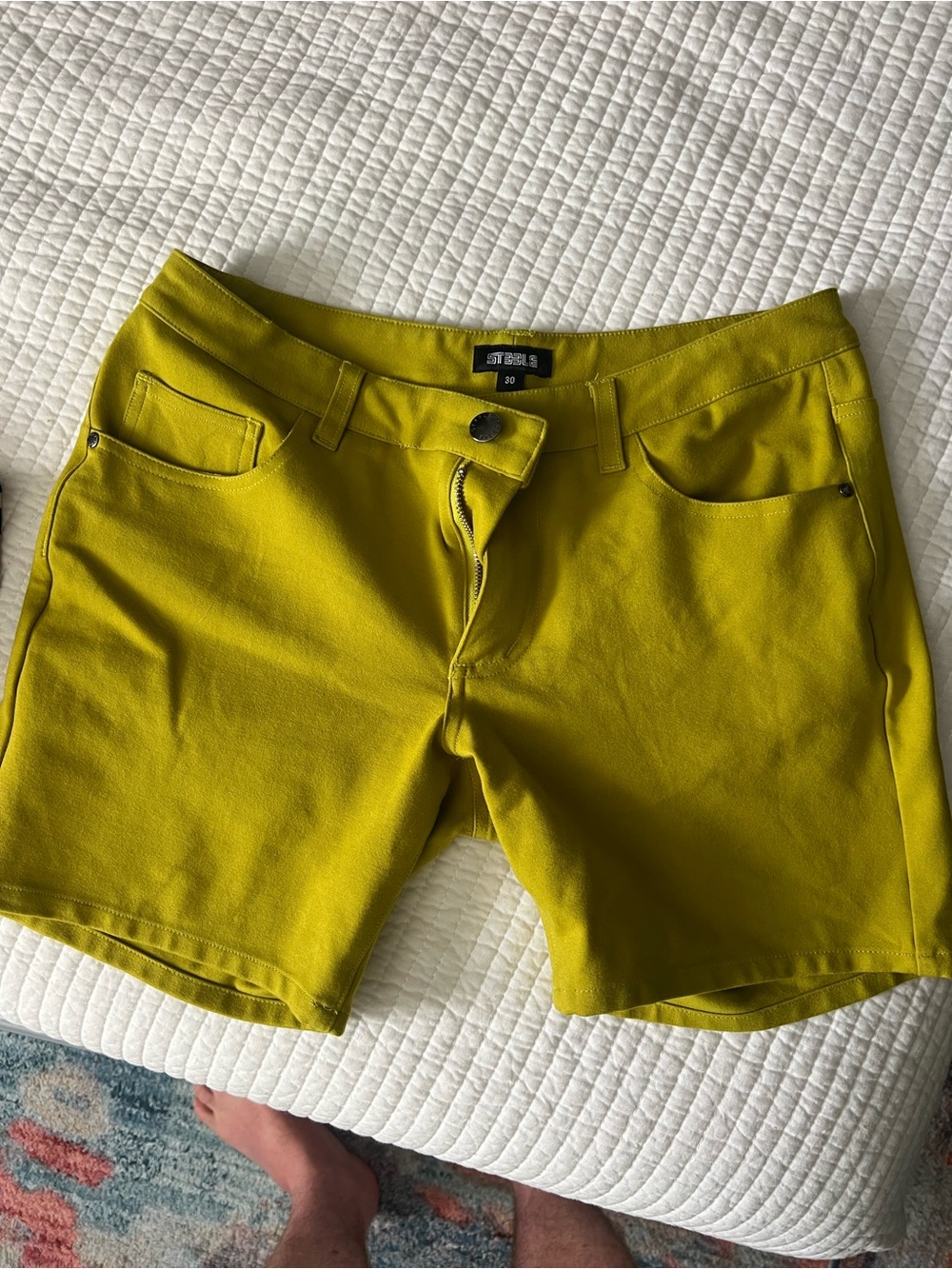 Chartreuse Men’s STEELE Stretch Shorts